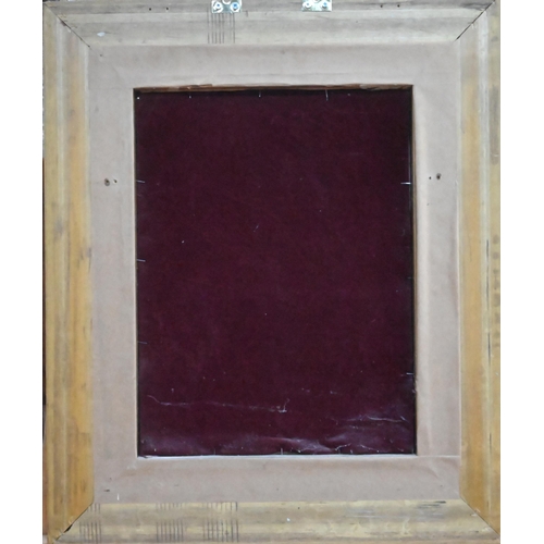 429 - A Continental ceramic large plaque, 'Ein Schone Rahmen' (A Nice Frame), after Henri Schlesinger, 38 ... 