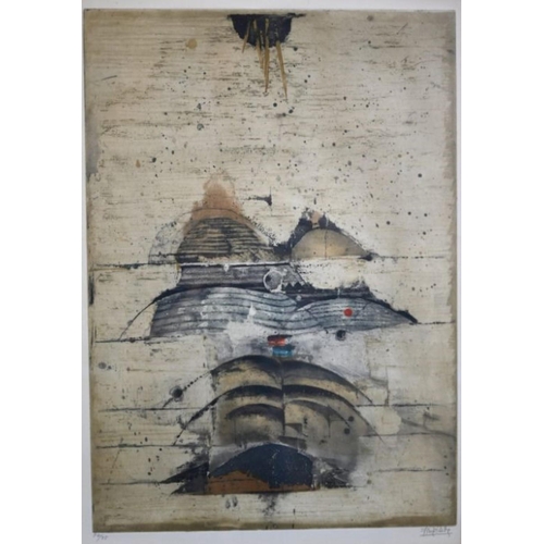 546 - After Johnny Friedländer (1912-1992) - Abstract composition, ltd ed 57/95 etching, pencil signed to ... 