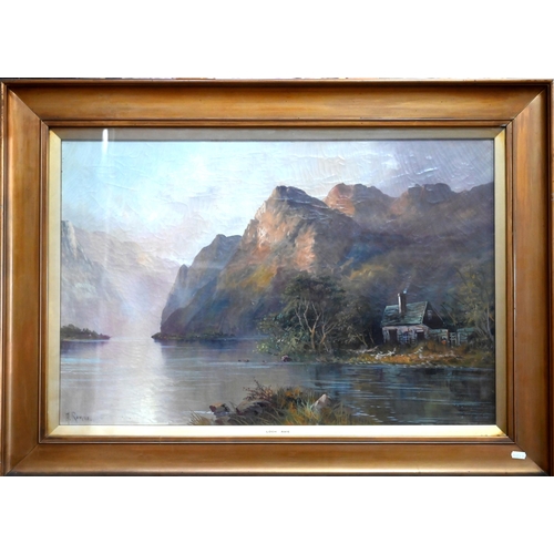 556 - Aubrey Ramus (1895-1950) - A pair - 'Loch Awe' and 'Pass of Glencoe', oil on canvas, signed, 49 x 74... 