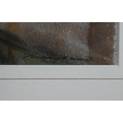 608 - Michael Felmingham (b 1935) - Two Venetian views - 'Canal Door', 23.5 x 18 cm and 'Canal Shadow', 27... 