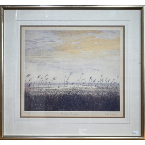 612 - After Keel Duffey - 'Marston Marshes', ltd ed 12/150 print, pencil signed to margin, 36 x 42 cm