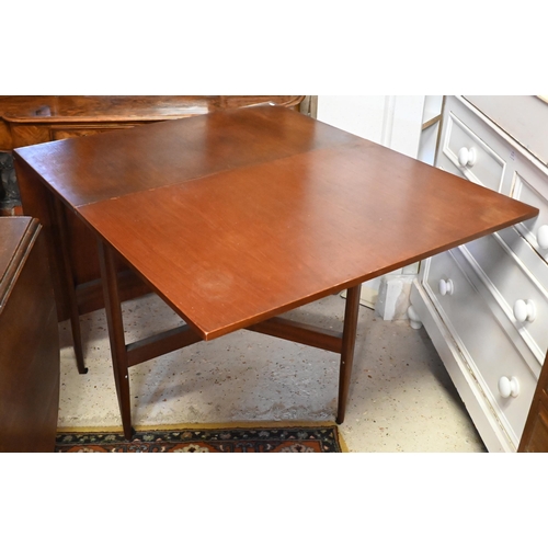 369 - #A McIntosh teak mid-century drop leaf table with twin gate-legs