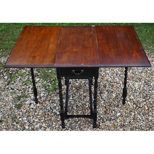 392 - #A late Victorian walnut Pembroke table