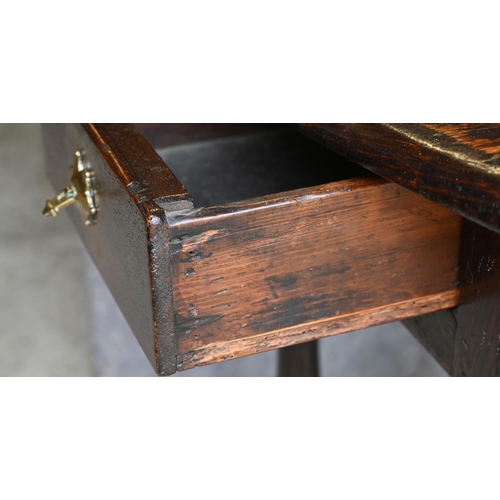 410 - An antique oak gateleg table