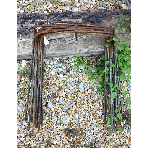 68 - Ten small weathered steel garden frames (10)