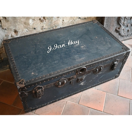 74 - A vintage travel trunk