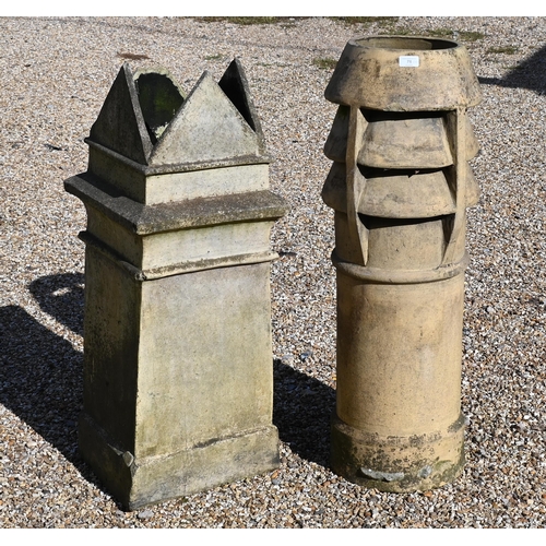 78 - Two old chimney pots (2)