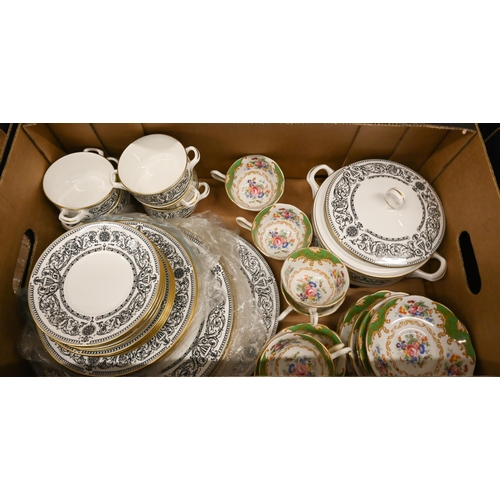 92 - A Royal Worcester china 'Padua' dinner service to/w a Paragon 'Rockingham' tea service, Royal Albert... 