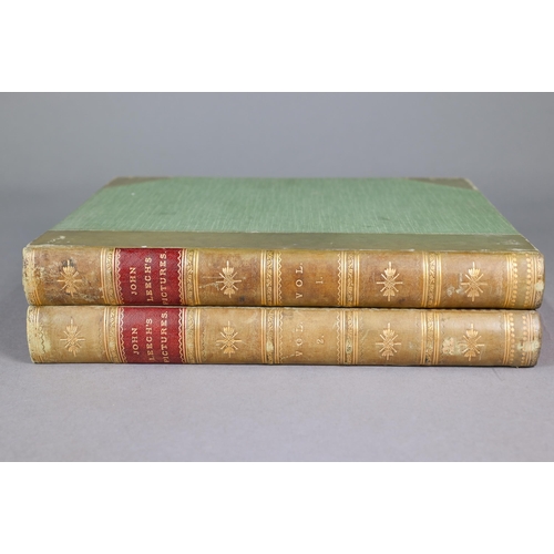 523 - Leech, John, Pictures of Life and Character, 2 vols, London Bradbury & Agnew & Co 1886, gilt... 