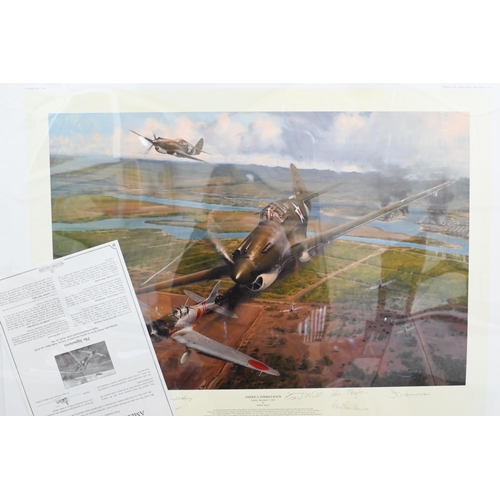 357 - WITHDRAWN A quantity of unframed and unmounted Aviation prints after Robert Taylor c/w certificates ... 