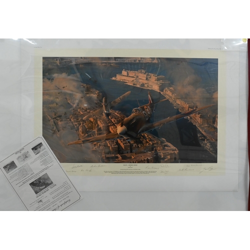 357 - WITHDRAWN A quantity of unframed and unmounted Aviation prints after Robert Taylor c/w certificates ... 