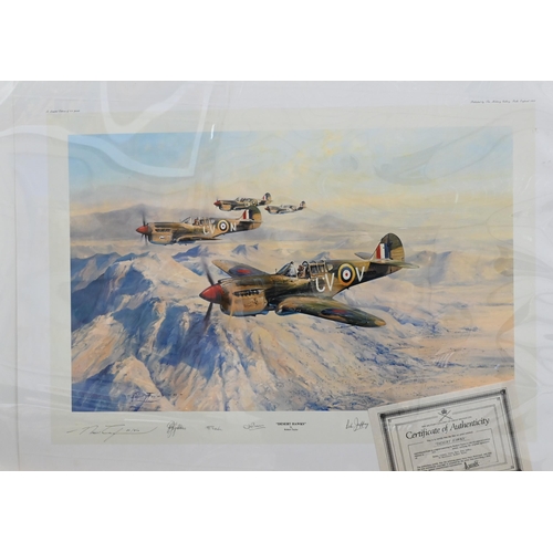 357 - WITHDRAWN A quantity of unframed and unmounted Aviation prints after Robert Taylor c/w certificates ... 