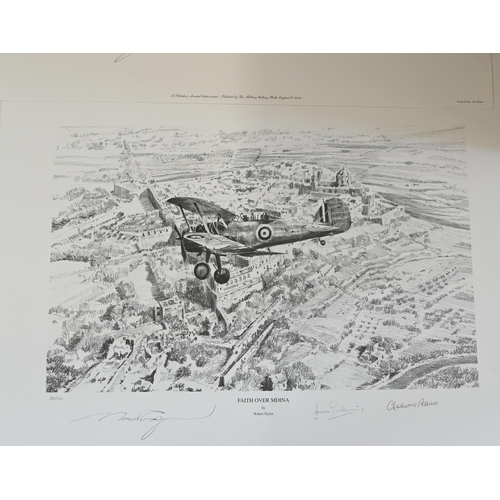 358 - WITHDRAWN After Robert Taylor - A quantity of monochrome limited edition prints, all signed by the a... 