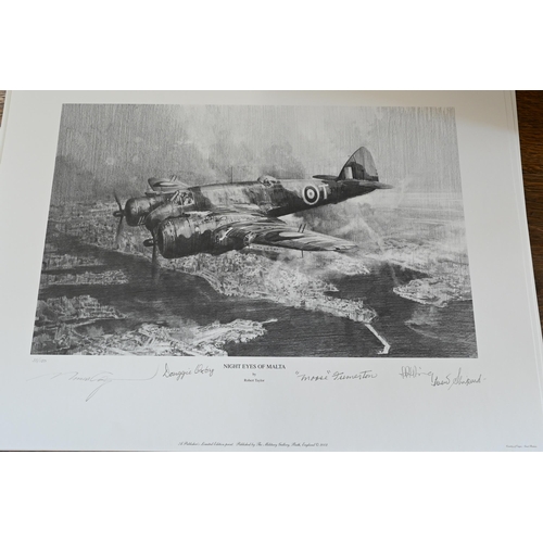 358 - WITHDRAWN After Robert Taylor - A quantity of monochrome limited edition prints, all signed by the a... 