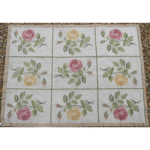 507 - A contemporary floral design wool work carpet, 240 x 176 cm