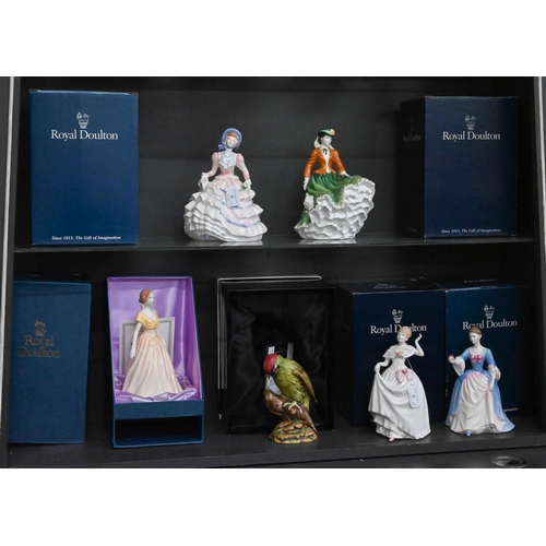 8 - Five boxed Royal Doulton figures, Hannah HN3369, Nicole HN4112, Happy Birthday 2004 HN4528, Dawn HN3... 
