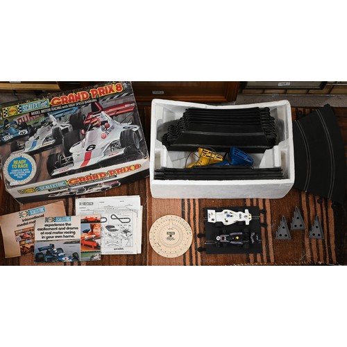 121 - Scalextric Grand Prix 8 set (boxed), a boxed Wrenn Railways 00 gauge model train set and a boxed Mat... 