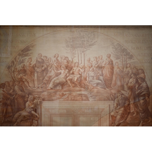 474 - #A large classical tableau, print, 71 x 106 cm