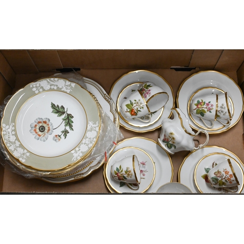 35 - #Spode china coffee service, printed with fruit to/w nine various decorative Spode cabinet plates (b... 