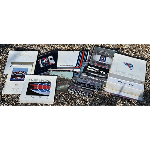 69 - A collection of fifteen 1970s/80s Martini Racing wall-calendards (15)