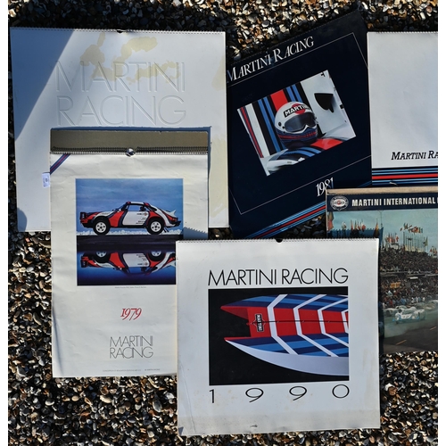 69 - A collection of fifteen 1970s/80s Martini Racing wall-calendards (15)