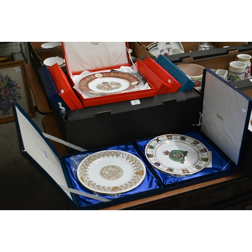 50 - #Eight boxed Spode commemorative plates (box)