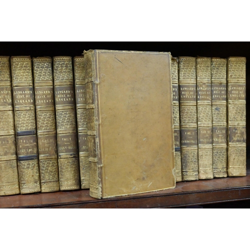 1002 - Lingard, John - A History of England, London: J Mawman, 14 vols - vols I-VIII 3rd edition 1825, vols... 