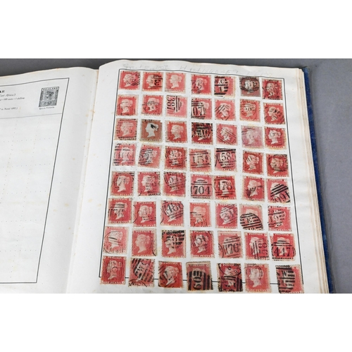 1136 - Two albums of Victorian and Edwardian British Empire and contemporary foreign postage stamps to/w fi... 