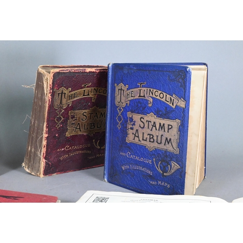 1136 - Two albums of Victorian and Edwardian British Empire and contemporary foreign postage stamps to/w fi... 