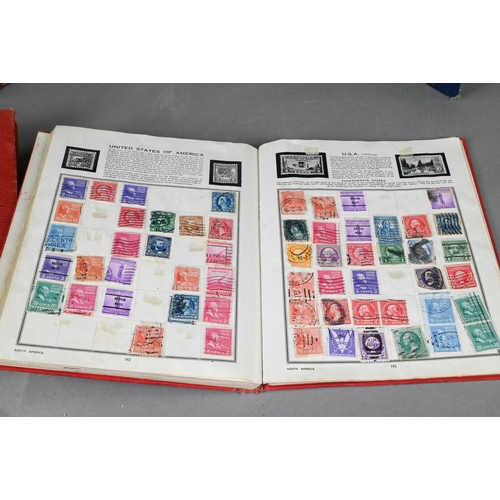 1136 - Two albums of Victorian and Edwardian British Empire and contemporary foreign postage stamps to/w fi... 