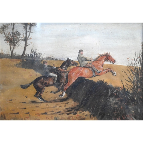 770 - Dixon - A trio of horse racing studies, gouache, signed, 12 x 17 cm