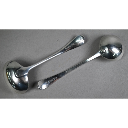 171 - George III silver sauce ladle, George Smith III & William Fearn, London 1786, to/w another sauce... 