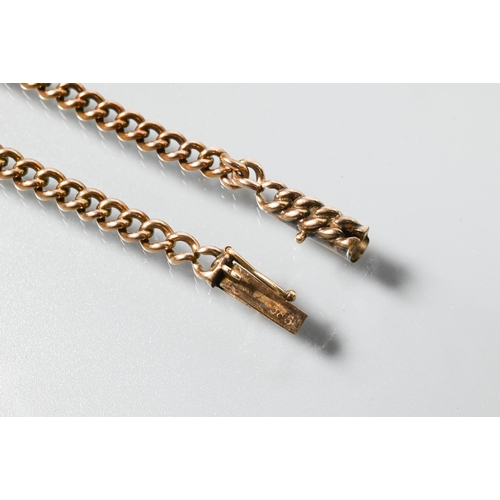 242 - A 14ct yellow gold necklace chain, with concealed clasp, 24 cm long (closed), approx 25g 