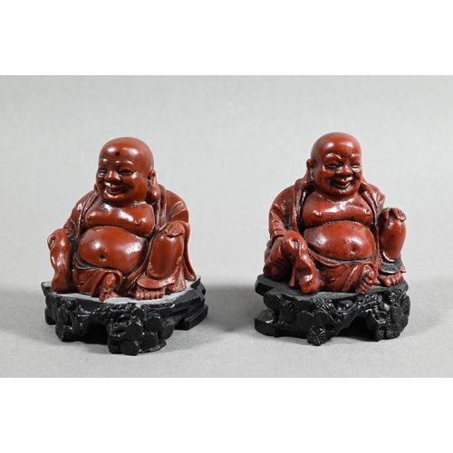 451 - Four Chinese carved fruit pit or fruit stone items, Guangdong province, including two boat carvings ... 