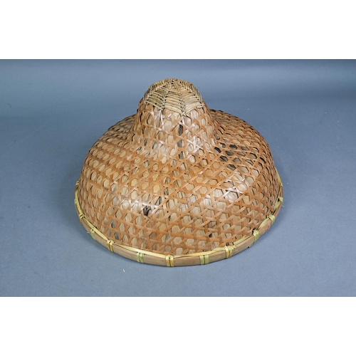 507 - Five various Chinese and other South East Asian traditional straw hats