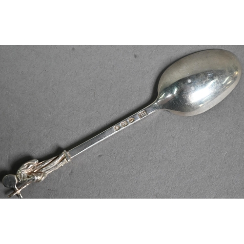 54 - Victorian set of twelve silver teaspoons with Apostle finials, Edmond Johnson, London 1895, 6.1oz