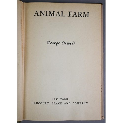 1010 - Orwell, George - Animal Farm, US 1st, New York: Harcourt, Brace & Co 1946, d/w 8vo