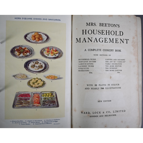 1011 - Mrs Beeton's Household Management, New Edition, quarter-bound in American cloth, 8vo