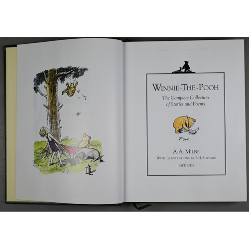 1014 - Two ltd ed leather-bound volumes published for Harrods, Winnie the Pooh the Complete Collection of S... 