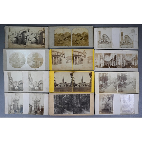 1121 - An interesting selection of 19th century stereo photographs - mostly of Salisbury and environs - 29 ... 