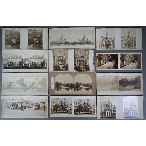 1121 - An interesting selection of 19th century stereo photographs - mostly of Salisbury and environs - 29 ... 