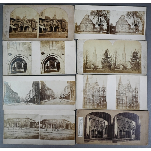 1121 - An interesting selection of 19th century stereo photographs - mostly of Salisbury and environs - 29 ... 