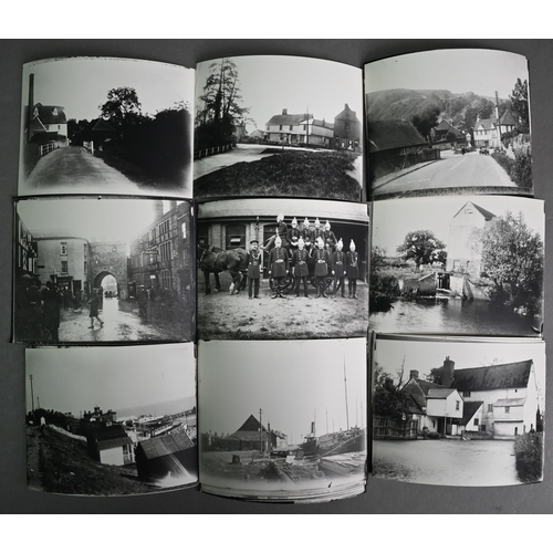 1122 - Collection of 33 quarter-plate photographic negatives - mostly topographical views but also horse-dr... 