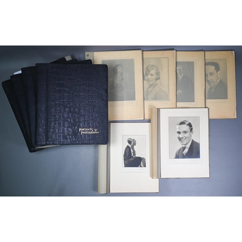 1126 - Dudley Glanville (1904-92) - ten 1920s/30s unframed society portrait photographs, 16.5 x 12 cm, moun... 