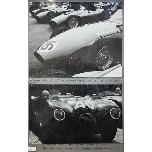 1132 - Collection of sixteen photographs of Grand Prix motor-racing, 1950s, by Alan R Smith (Petersfield), ... 