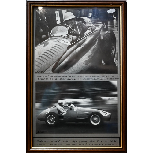 1132 - Collection of sixteen photographs of Grand Prix motor-racing, 1950s, by Alan R Smith (Petersfield), ... 