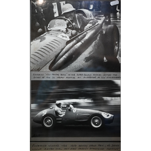 1132 - Collection of sixteen photographs of Grand Prix motor-racing, 1950s, by Alan R Smith (Petersfield), ... 