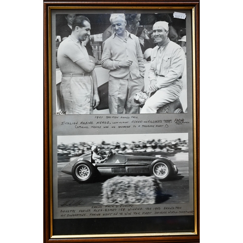 1132 - Collection of sixteen photographs of Grand Prix motor-racing, 1950s, by Alan R Smith (Petersfield), ... 