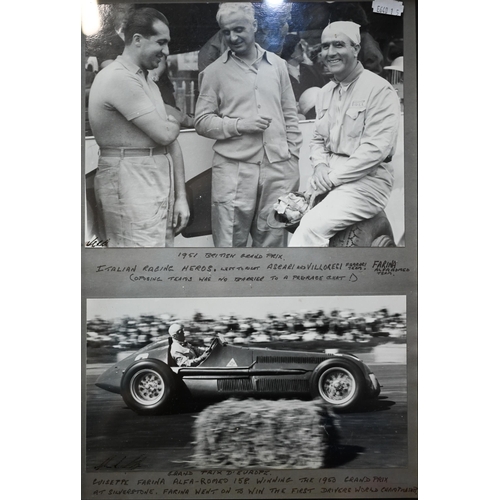 1132 - Collection of sixteen photographs of Grand Prix motor-racing, 1950s, by Alan R Smith (Petersfield), ... 