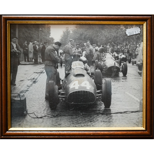 1132 - Collection of sixteen photographs of Grand Prix motor-racing, 1950s, by Alan R Smith (Petersfield), ... 